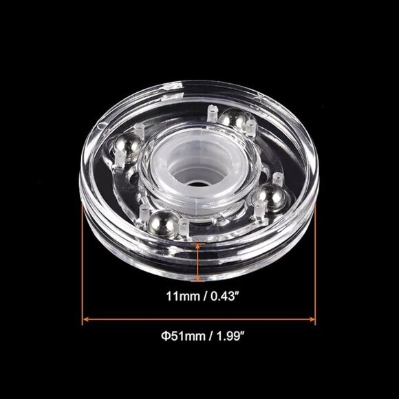 2 inch Clear Rotating Swivel Stand Lazy Susan Turntable Display - Picture 4 of 7